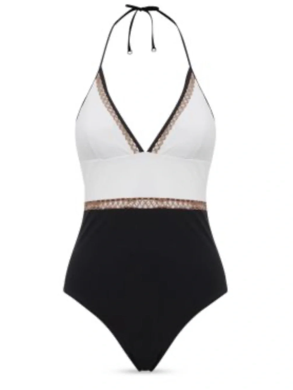 REISS ray colorblock bathing suit - Picture 5 of 8